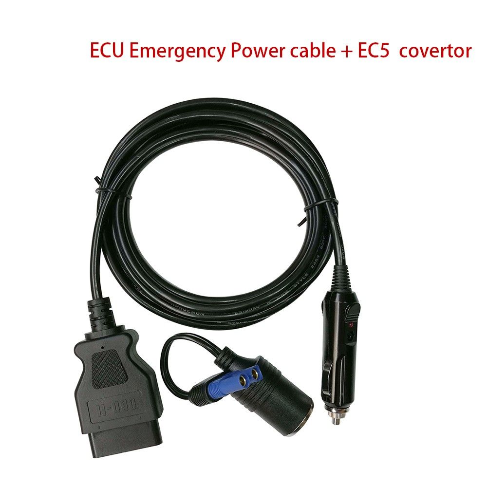 Car Cable OBD II Vehicle ECU Emergency Power Supply Cable Memory Save Any 12V DC Power Source DC 12V Lead-Acid Battery