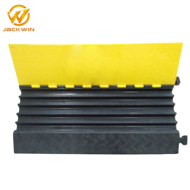2 Channel Cable Protector Bridge Rubber Fire Hose Ramp