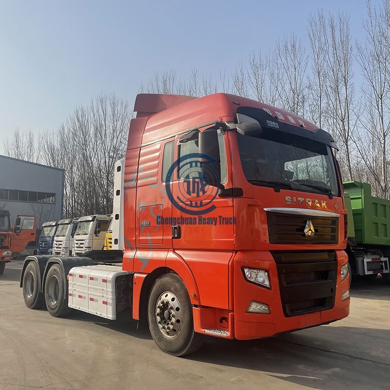 Used Sinotruk CNG Tractor Truck 6X4 430HP 10 Wheels Used 2017-2020 Year CNG Sitrak Used CNG Truck