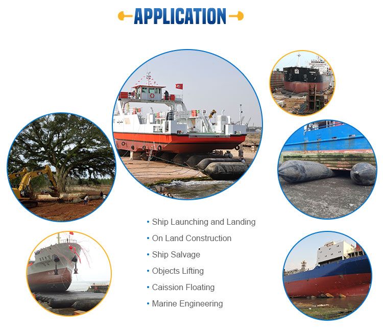 Rubber Ship Airbag for Boat Launching and Salvage Under Water Use