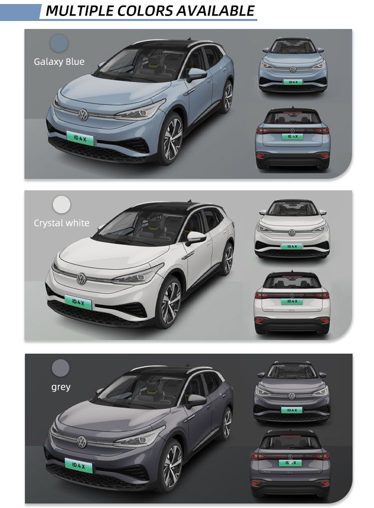 Left Hand Driving The Used Vehicles Pure Electric VW ID4X EV Auto Parking Car SUV ID4 X New Energy Electric Cars Used Car Existing Vehicles