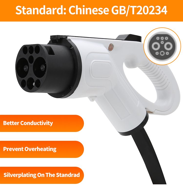 Evse Charger Connection Converter 80A 100A 125A 200A 250A GB DC with 5m Cable EV Charging Cable 5m EV Charging Cable