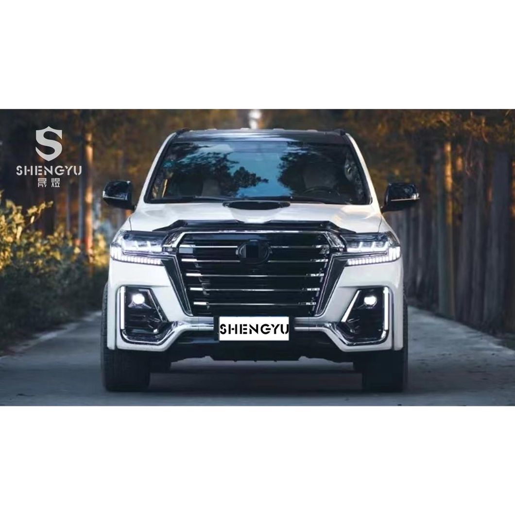 Car Body Kit for Toyota Land Cruiser 200 2008-2015 Change to Navigator Model Include Front and Rear Bumper with Grille Headlights Taillamps Hood Fenders