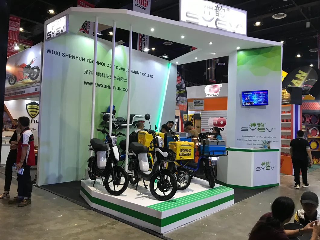 Syev High Quality 1200W Powerful Electric Bike Scooter for Delivery with Two Delivery Box China