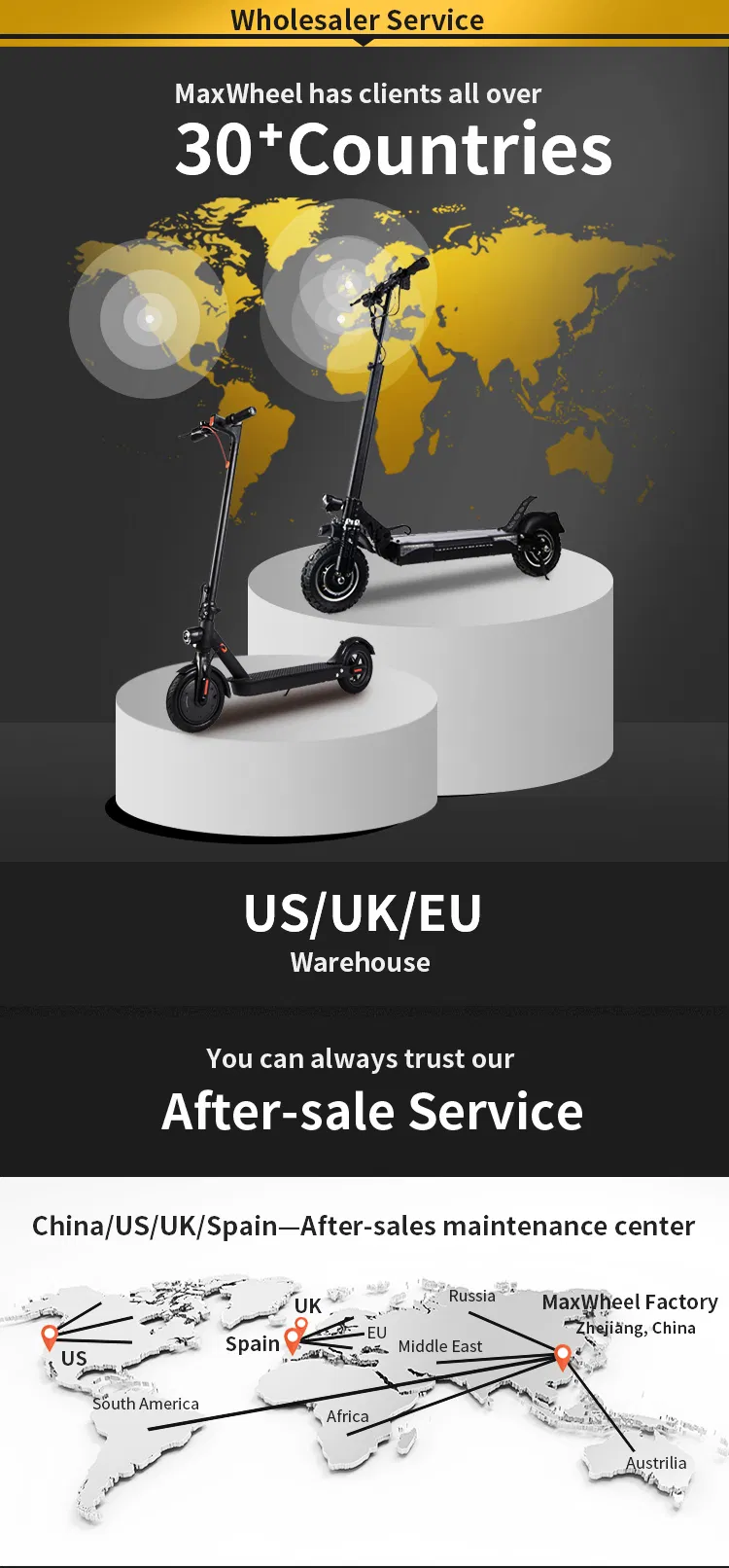 Best Quality Powerul 2000W off Road Electric Scooter with Certificates