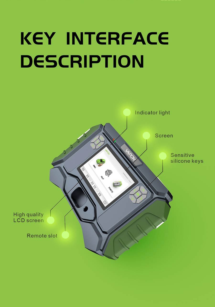 2023 Vapon Vp996 Key Programmer Lifetime Free Update No Token Limitation