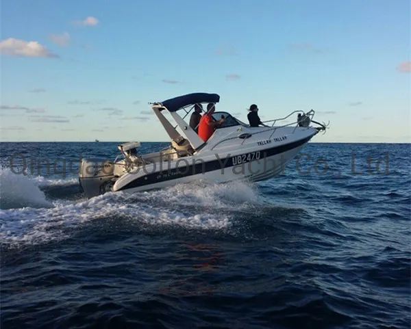 8 Person Cabin Fiberglass Fishing Boat Factory
