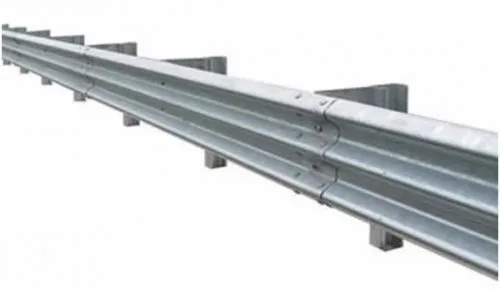 2.67mm Steel Galvanized Thrie Beam Highway Guardrails, Customized Zinc Coating