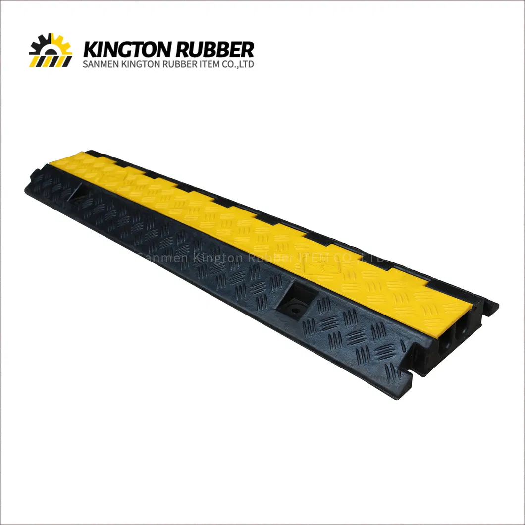 Durable Jacket Cover 3 Channels Cable Protective Wire Cord Ramp Road Safety