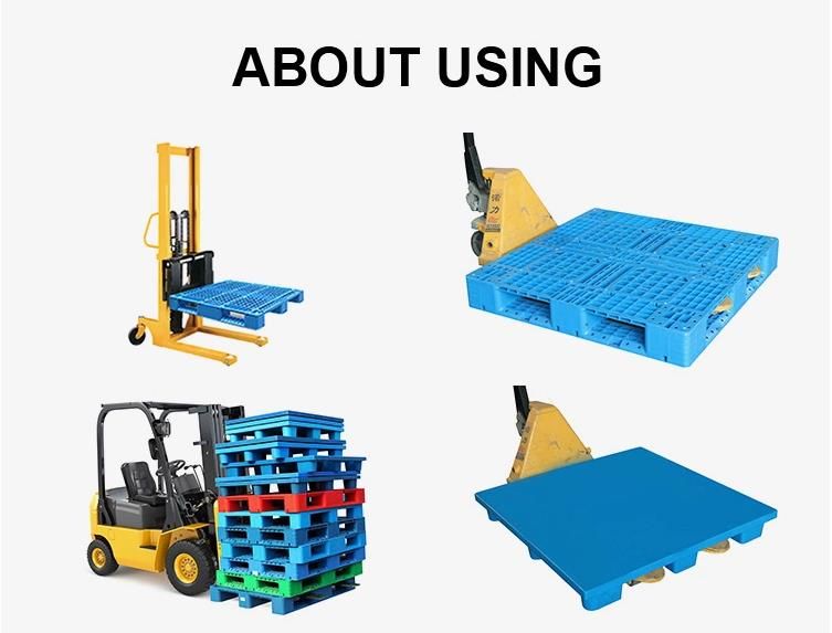Impact Resistant HDPE Six Runners Racking Pallet for Warehouse