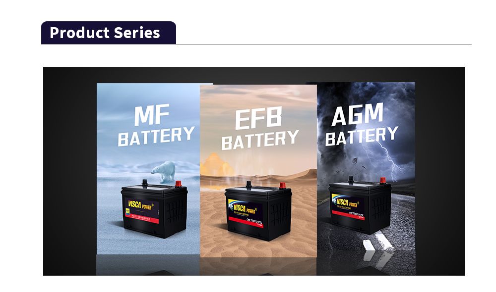 Maintenance Free Car Battery Factory 54519 12V 45ah (MF DIN45) Visca Power Sealed Lead Acid Battery