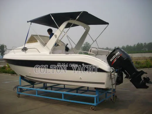 8 Person Cabin Fiberglass Fishing Boat Factory