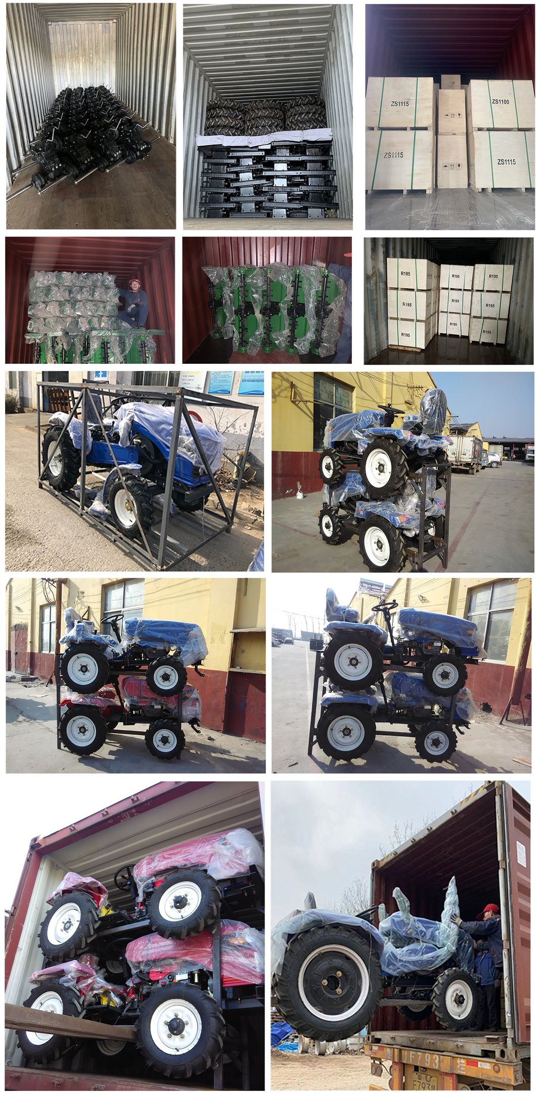 Factory Supply Chinese Shandong 18HP Farm/Mini/Diesel/Small/Agricultural Tractor with Tiller