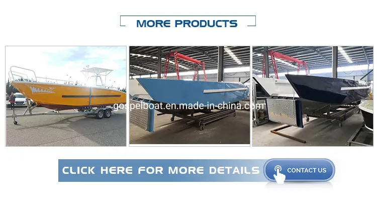 7.89m 2.5tons Payload Cargo Transport Aluminum Landing Craft