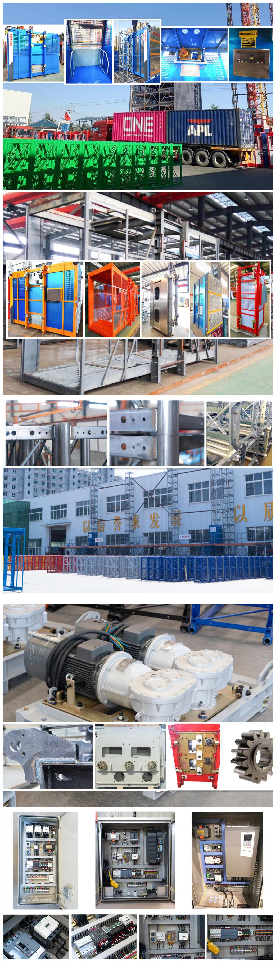 OEM Top Quality Construction Lift /Building Hoist/Passenger Hoist/Rack and Pinion Elevator