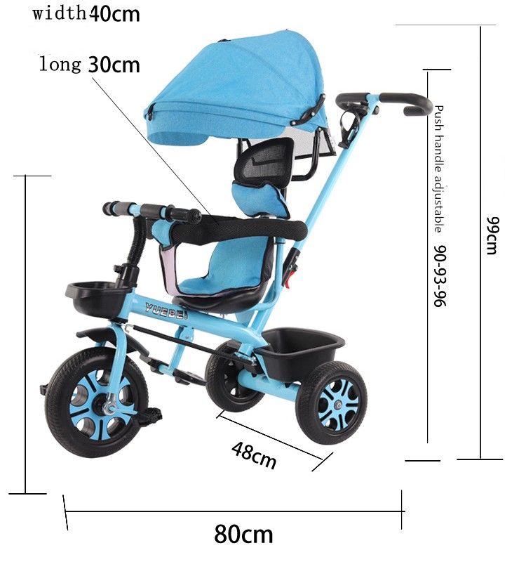 4 in 1 Trike Child Tricycle Seat Outdoor Children Ride on Car