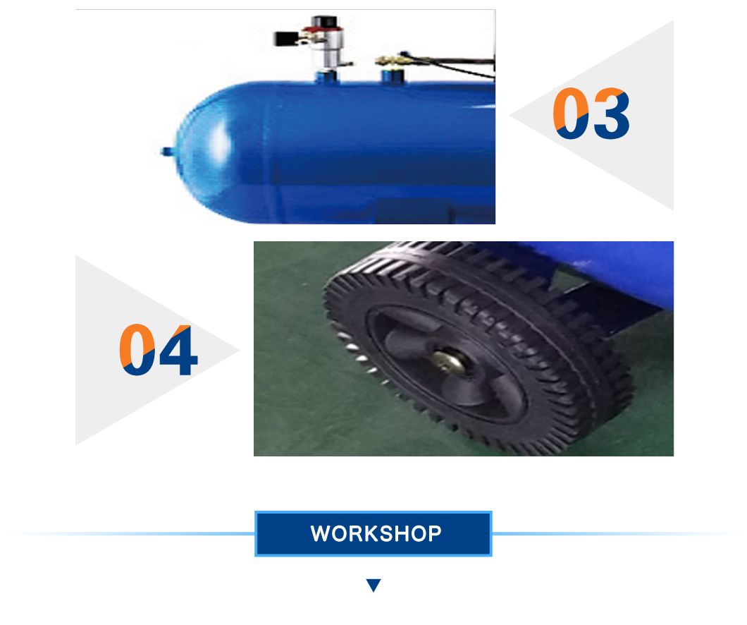 100L Fully-Enclosed Cover Italy Belt Air Compressor