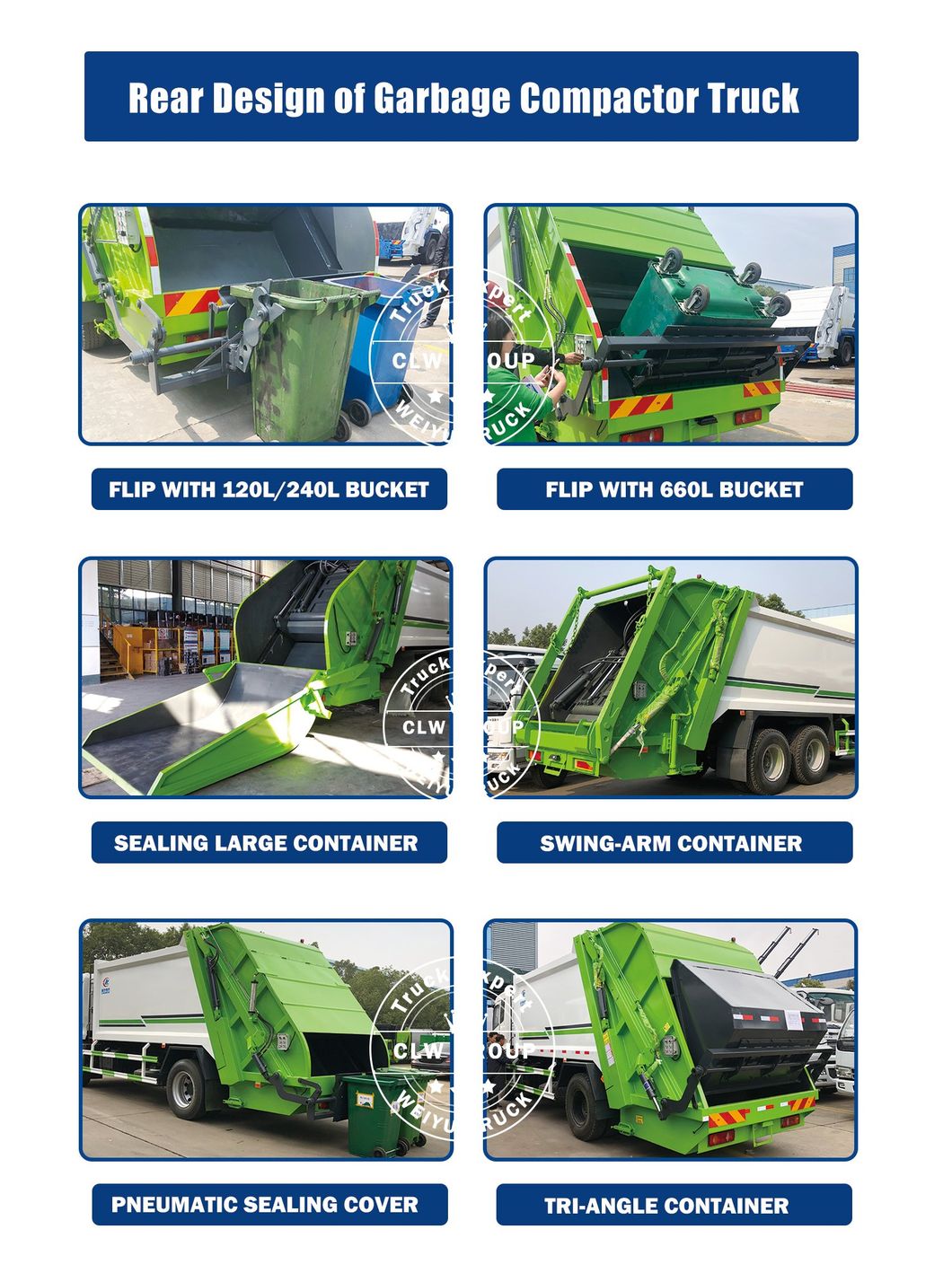 Sinotruk HOWO 14 Cbm Single Axle High Reliability Solid Waste Compressed Garbage Truck
