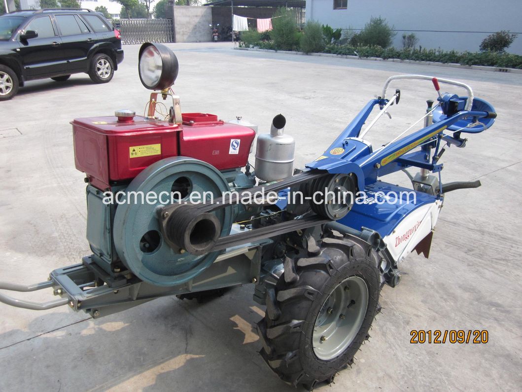 China Mini Hand Held Two Wheel Diesel Walking Tractor