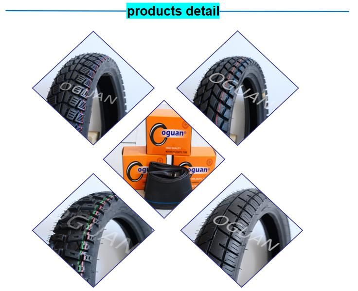 6pr Cross Country Pattern Motorcycle Tyres and Road Pattern Motorcycle Parts and Nylon Passenger Motor Tyre and Tubeless Tube