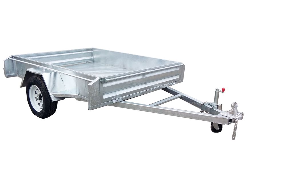 7*4 Single Axle Flat Top Box Trailer