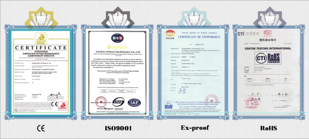 China OEM 316 Ss Silicon Diffused Pressure Transducer for Fireman Fire Fighting Ex-Proof Ce RoHS