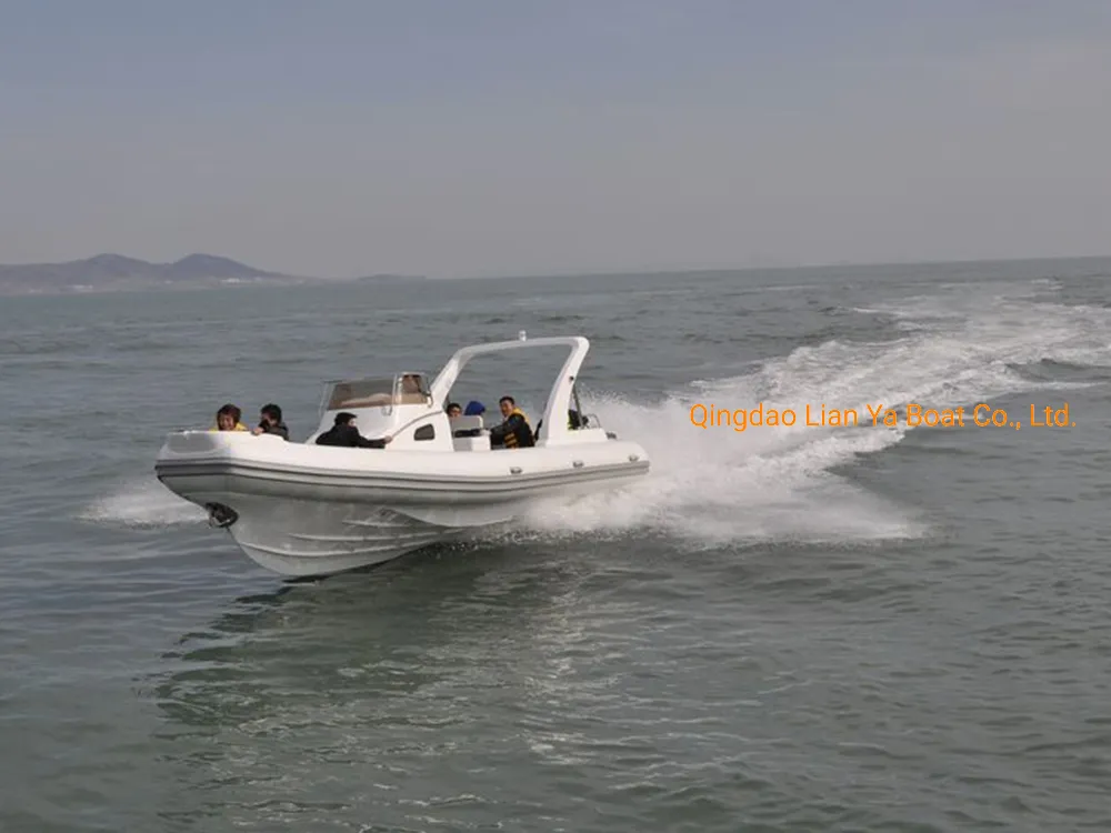 Liya 27ft Inflatable Rubber Motor Boat Cabin Rib Boats for Sale