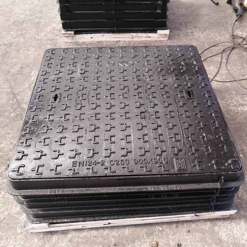 Customized B125 40X40 Double Seal Manhole Cover Ductile Iron Manhole Cover
