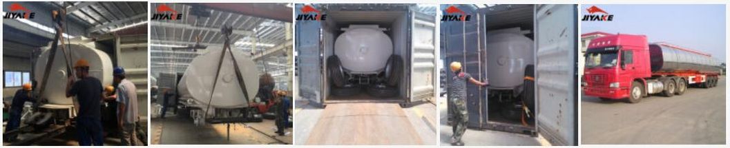 3/4 Axles 30000/40000/50000 Liters Steel Oil/Diesel/Gasoline/Crude/Water/Milk/Propane Transport Monoblock Fuel Tank/Tanker Truck Semi Trailer