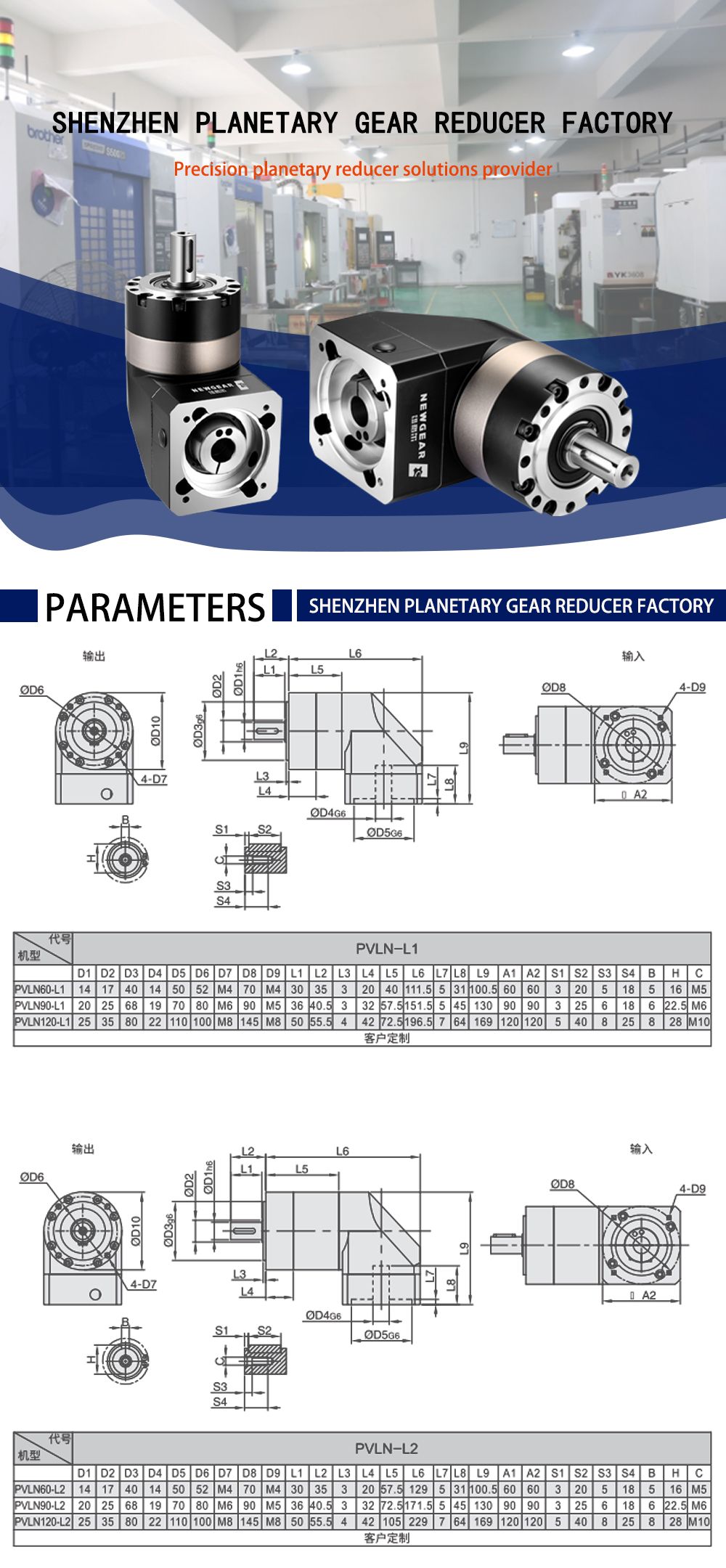 High Torque Speed Reduction 1500W Motor Planetary Gearbox