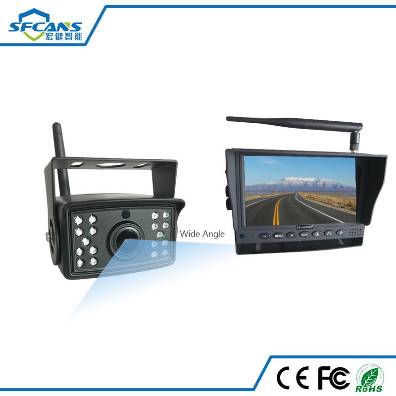 Vehicle Waterproof 7 Inch 1080P Wireless Reverse Security Camera System with Monitor