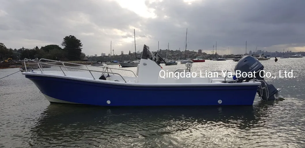 Liya 19feet China Fiberglass Speed Yacht Panga Fishing Boats Qingdao