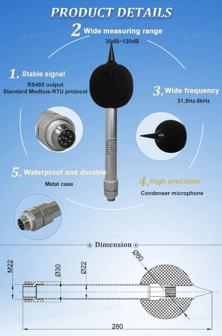 Xs-Zy Environment Quality Monitoring Noise Sensor