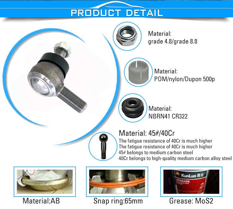 OEM E6nn3a303AA 83958470 for Ball Joint Cnh Tractor Steering Spare Parts Tie Rod End Track Rod