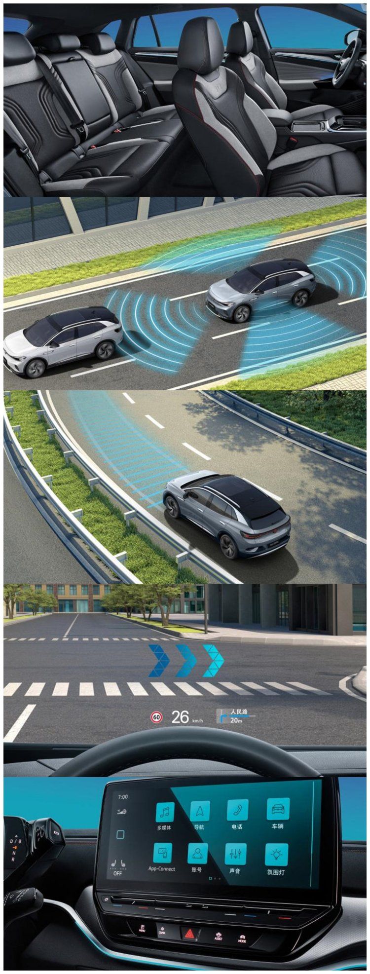 2023 China VW ID. 4X Crozz 2023 ID4 Prime Electric Cars Vehicles ID4 ID6 Crozz ID3 for Volks1 EV Car