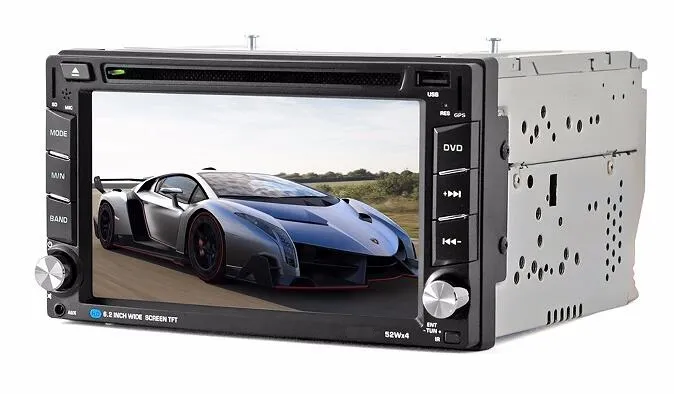 2 DIN Touch Screen Car Stereo Multimedia Radio GPS Navigation Audio DVD Player
