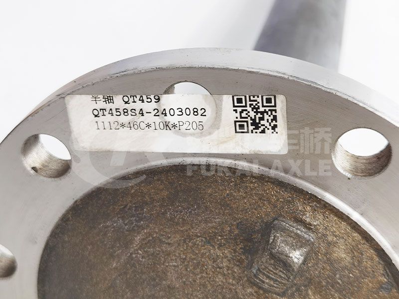 Qt458s4-2403082 Half Shaft for Fangsheng Axle Qingte Axle Truck Spare Parts