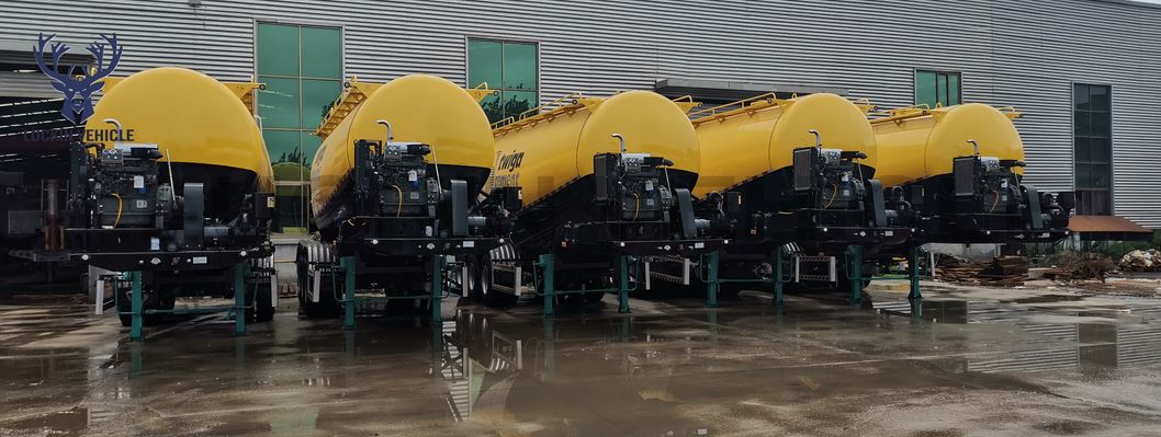 35cbm Aluminum Alloy Bulker Carrier Silo Powder Material Transport Tanker Semi Trailer