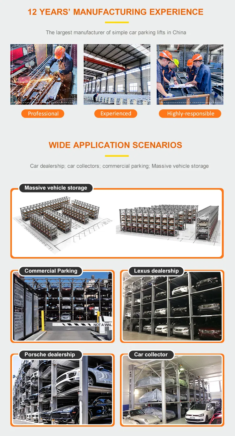Four Post Share Post Parking Stacker Lift