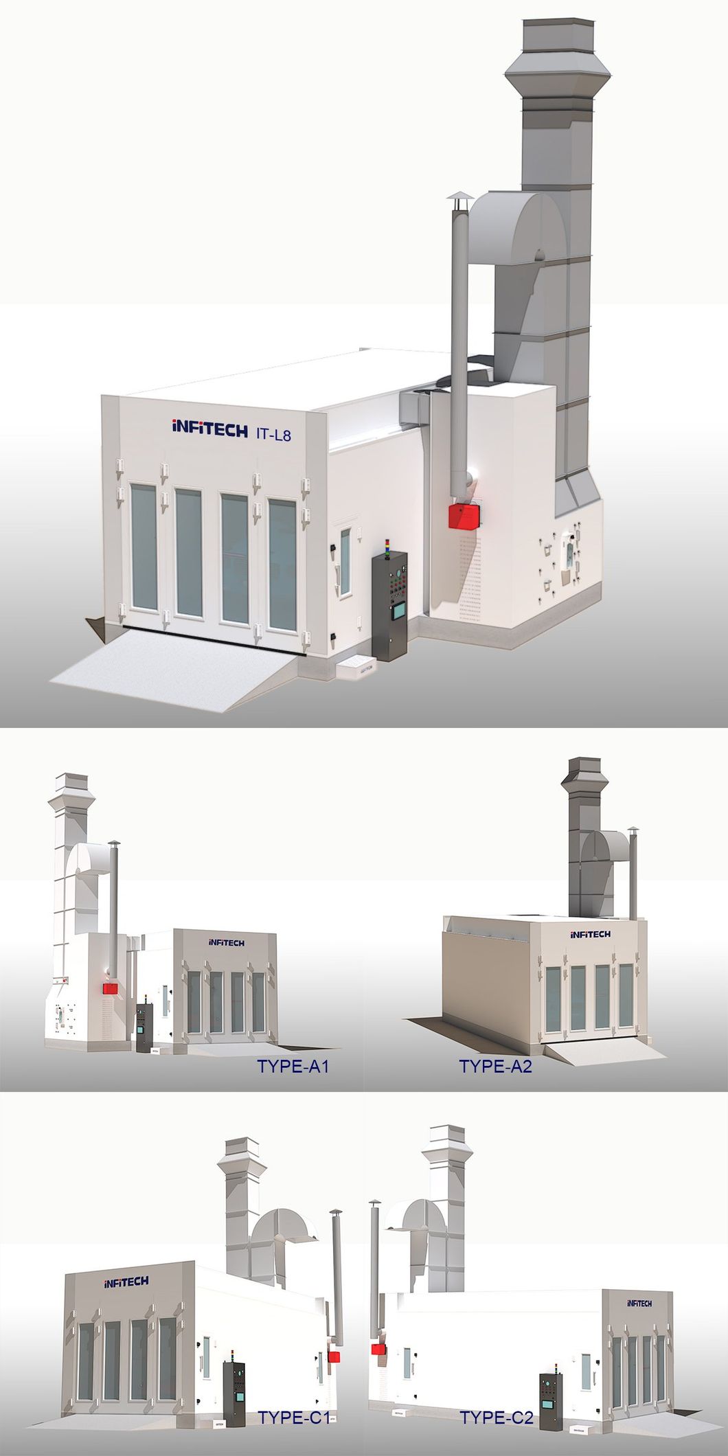 T-It-L8-A2 Container Spray Booth Inflatable Spray Booth Car Portable Paint Booth