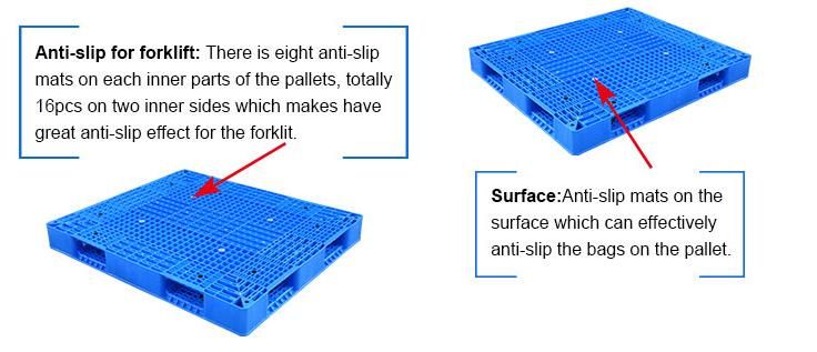 Heavy Duty Double Sides Euro HDPE Large Stackable Reversible Plastic Pallet