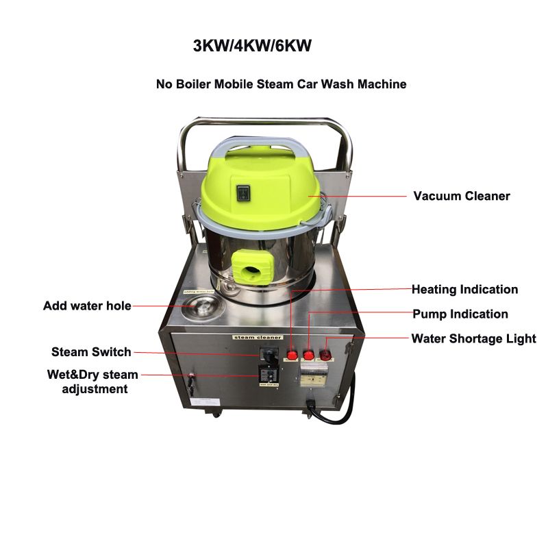 2021 New Mobile Electric Steam Car Wash Machine with Competitive Price