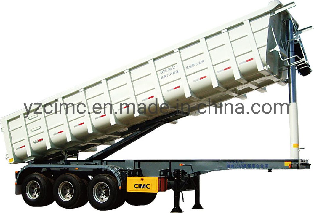 Cimc 3 Axle 30cbm U Shape Dumper Tipper Dump Semi Trailer