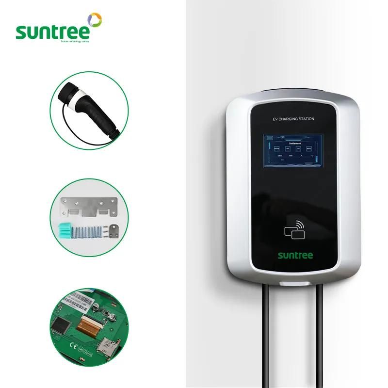 Wholesale APP 3 Phase Level 2 AC Home Charging IEC62196-2 Wall Box Car Charger 11kw Type 2 EV Charger Pile