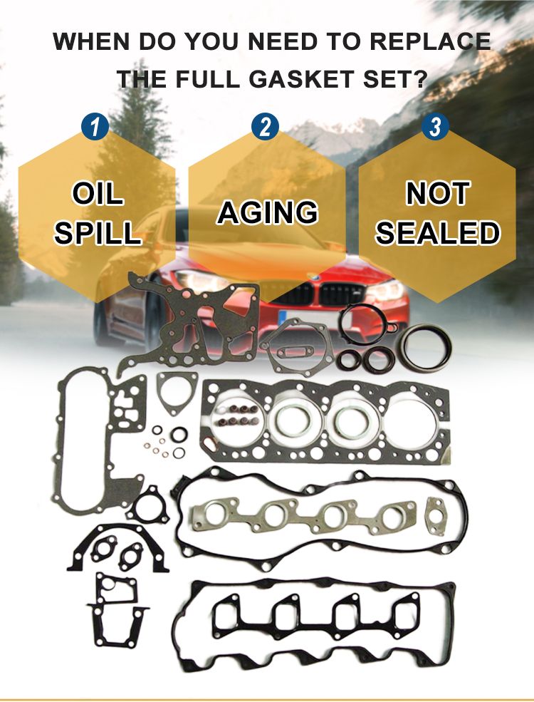 Head Full Engine Gaskets Set Overhauling Kit for Toyota 1sz-Fe for Yaris for Echo for Platz 998cc OEM 04111-23040 0411123040