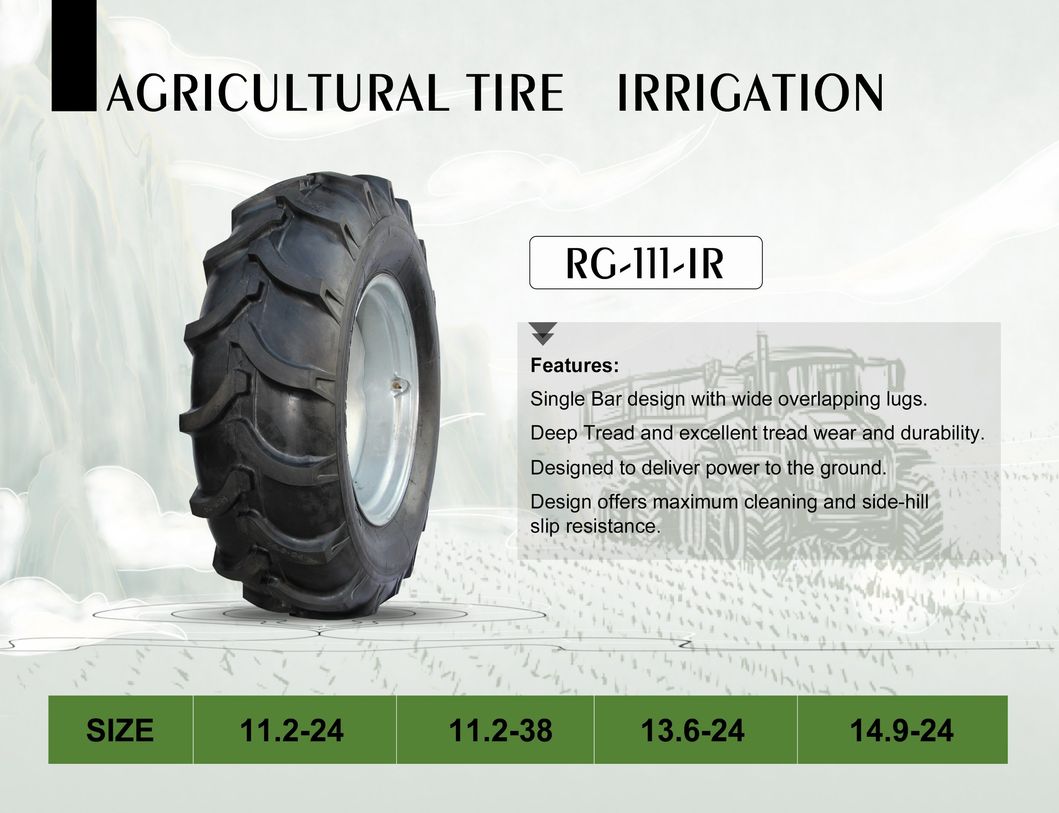 Agriculture Farm Paddy Feald Transplante Irrigation Tractor Harvest Filed 11.2-24 11.2-38 13.6-24 14.9-24 Agr Irrigation Tire Tyres