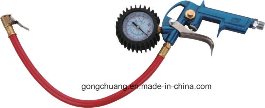 Tire Inflator with Pressure Gauge Manometer