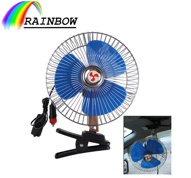 Cheapest Factory Price Car Tools 4/6/8 Inch 12/24V 25W Plastic and Metal Universal 360 Degrees-Round Auto Part Bus Fan USB