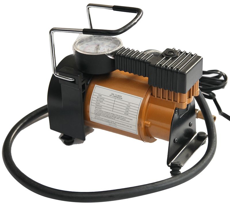 Tolhit 12V Tire Inflator Pump Portable Mini Car Air Compressor