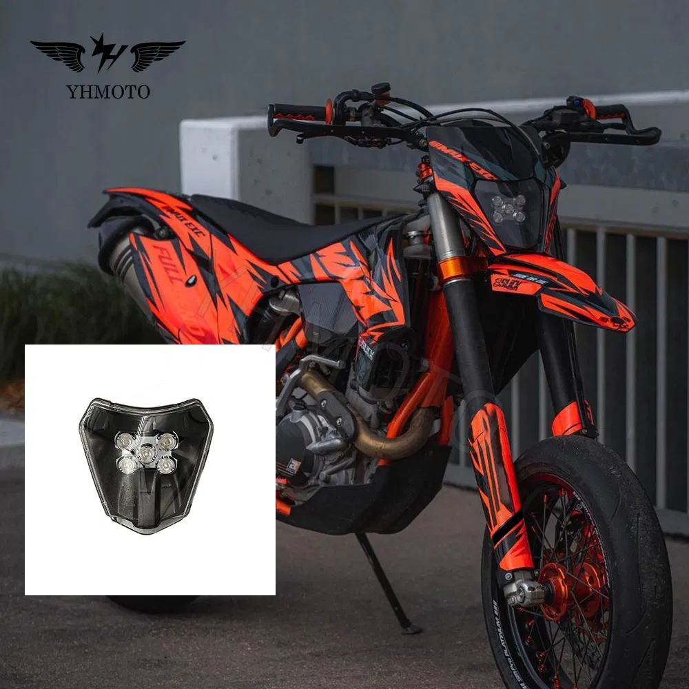 for Ktm Exc Exc-F Xc-W Enduro Dirt Bike Pit Bikes Motorcycle Headlight White Color LED Headlamp Head Light